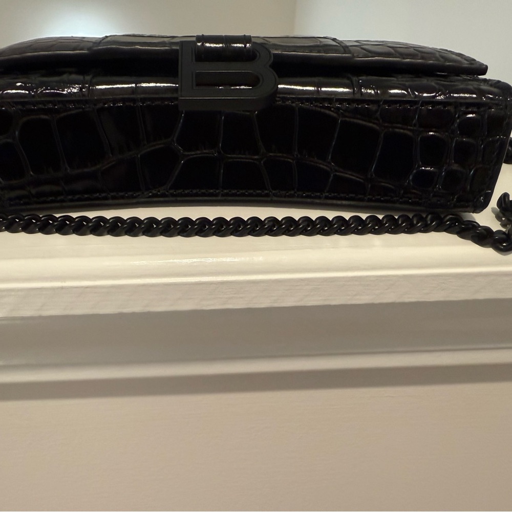 Balenciaga Black Embossed Leather Bag - Picture 7 of 13